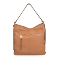 Frühlingstasche Naturleder Triangle Hobo Bag Tan