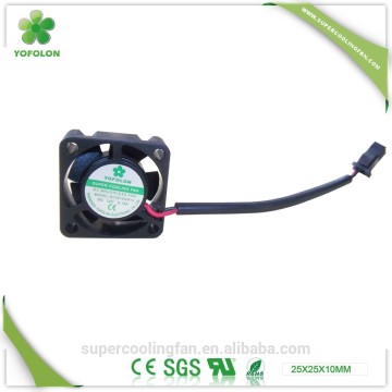 25x25x10mm Micro axial fan, 5V 12V CPU cooling fan