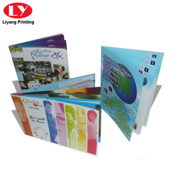 Colorful brochure catalogue of products printing service