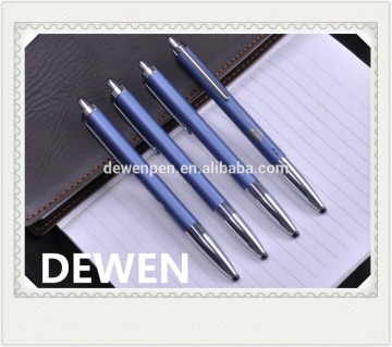 exclusive metal click ball pen,technology metal click pen with pen box