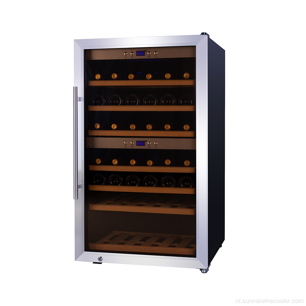 Enkele fles wijnkoeler wijnrek opslag koelkast