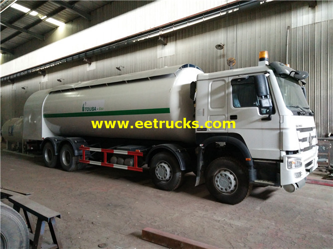 LPG refilling truck