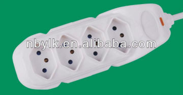 Swiss socket with shutter/ 4-way socket-outlet with shutter (CEcertification)