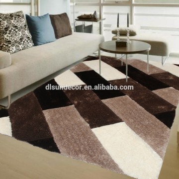 100% polyester shaggy carpets / long pile shaggy carpets