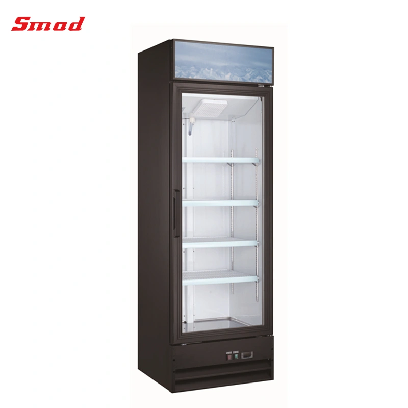 Cold Drink Vertical Display Cooler Glass Door Refrigerator for Supermarket