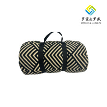 Black and Brown Diamond Woven Hand Towel