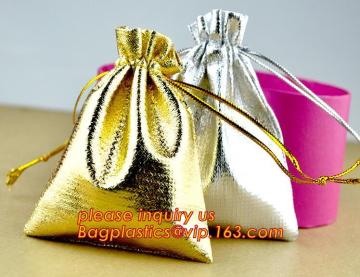 silver bags, gold bags, workmanship velvet jewelry pouch, Velvet Drawstring Dust Bag