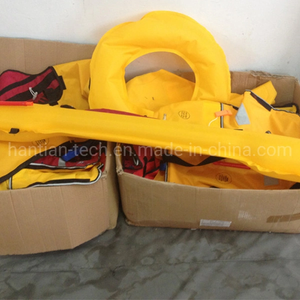 Inflatable Belt Floating Aid Orange Lifesaving Ring