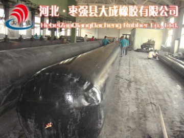 Beam structures inflatable rubber core mold for culvert making