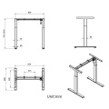 Mesa elétrica de monitor duplo