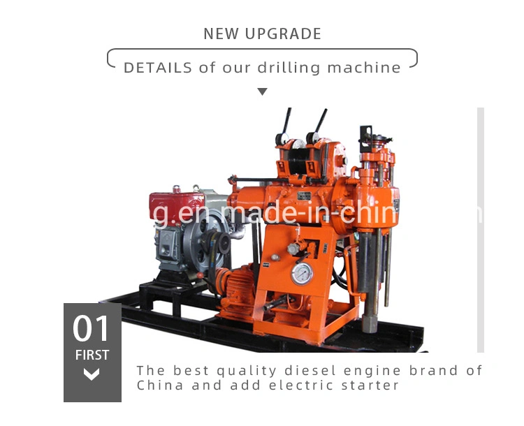 Xy-1 Borehole Water Well Drilling Rig 100m Depth Drilling Machine