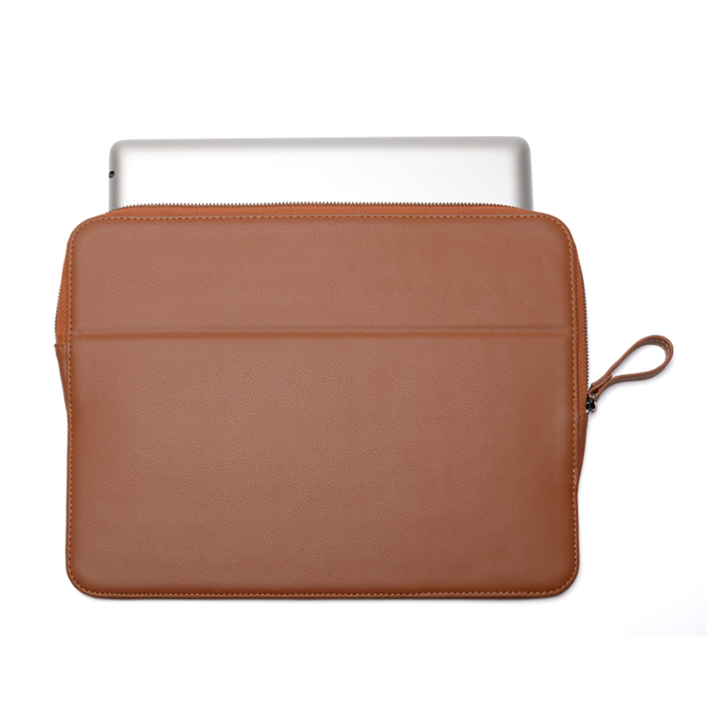 Outdoor -Arbeit tragbare Lederschutz -Laptop -Tablet -Tasche