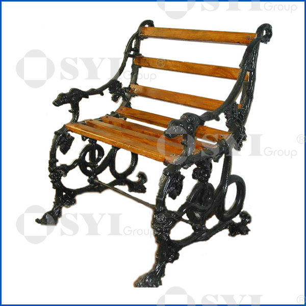 Cheap Outdoor cast iron garden bench Garden Public Leisure Chair