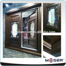 New approval-Moser IV92 wooden windows Antique window casement window with blind design