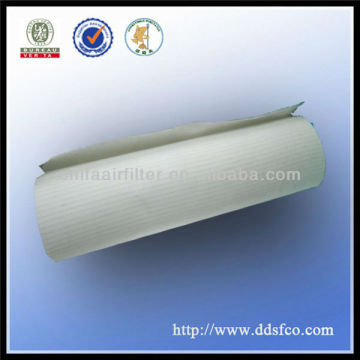 Paint booth ceiling filter media