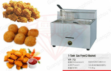 Outdoor Deep Fryer With 2 Basket , Restaurant Deep Fryers