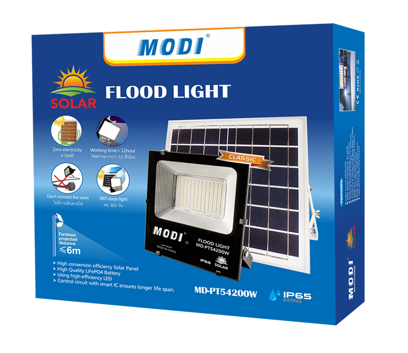 Solar Flood Light with Remote