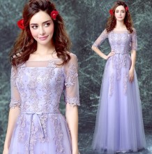 formal purple lace ladies evening dress best western dresses