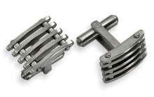 Fashion Jewelry Brass Wholesale Quality Black Plated 316l Stainless Steel Cuff Links