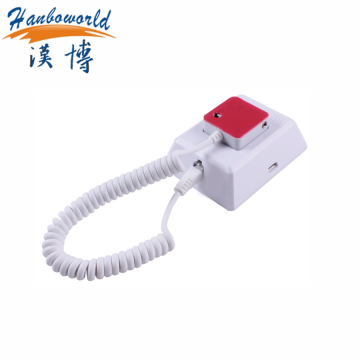 Retail security system mobile phone stand with alarm