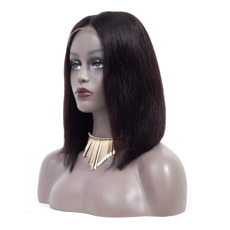 Short Bob Wig Brazilian Straight Lace Front Human Hair Wigs Remy Hair Bob Wig With Boby Hair Pre Plucked Bleached Knots