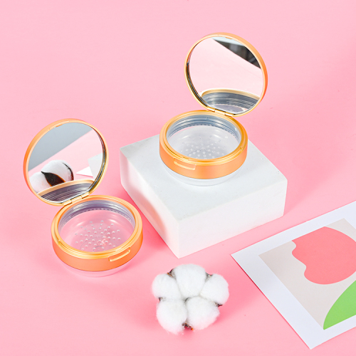 Plastic Cosmetic Loose Powder Compact Case