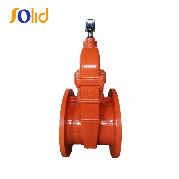 Awwa C515/C509 Non-Rising Stem Ductile Iron Flanged Rubber Seated Lined Coated Sluice Gate Valve Price