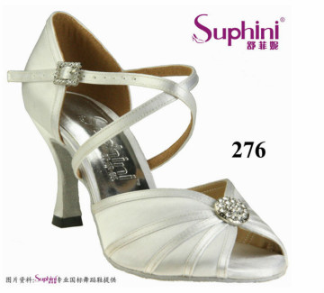 OEM Manufacturer Dance Shoes , Cheap Heel Shoes , White Low Heel Wedding Shoes