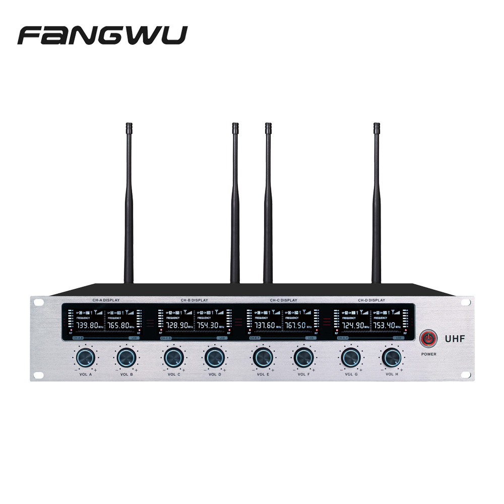 High Quality 8 Channels Wireless Microphones Mic