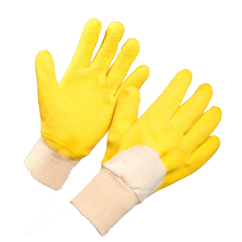 Half Coated Foam Latex Gardening Gloves