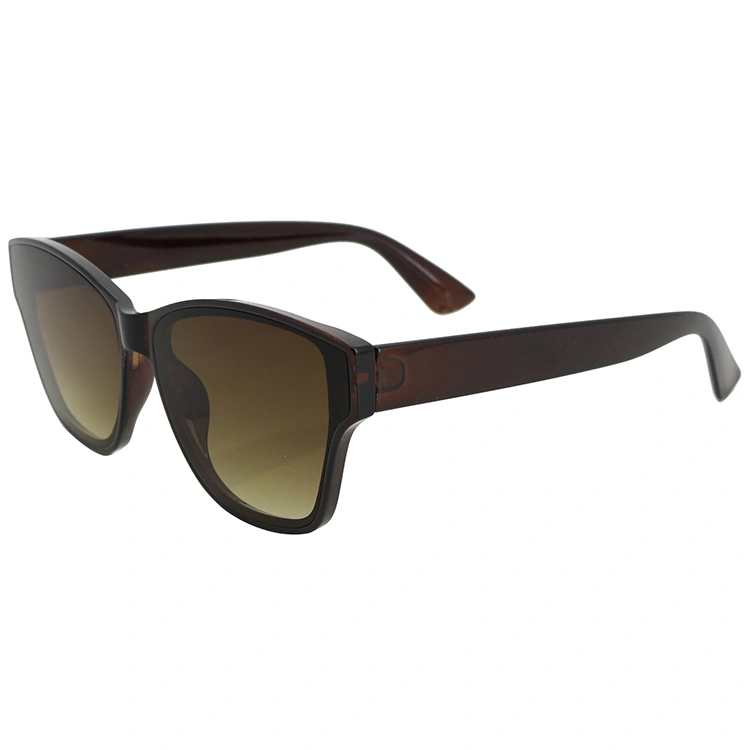 2020 Latest Simple Transparent Brown UV400 Fashion Sunglasses