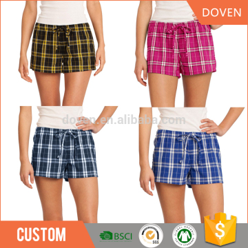 2015 Girls fashion checked shorts