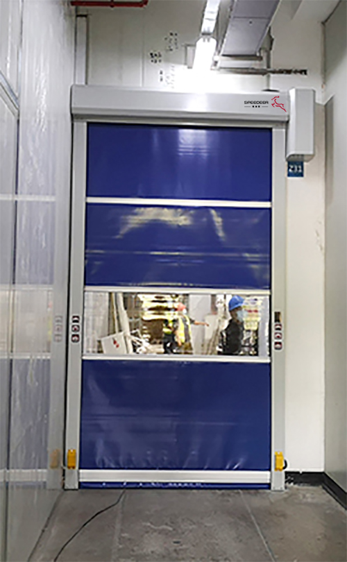 Pvc Door Blue