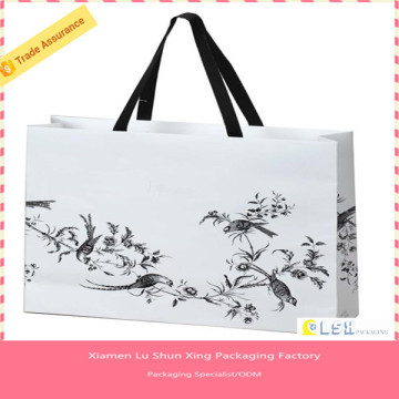 customized logo printing paper gift bag with best price popular