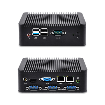 Qotom-Q190P-S02 Fanless Mini Desktop Computer Celeron J1900 Barebone Industrial