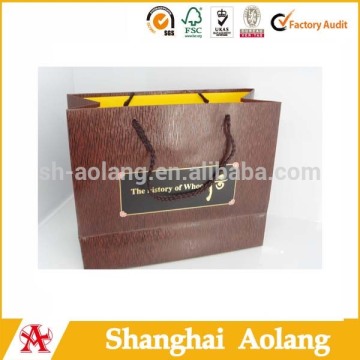 Coffee color paper shopping bag