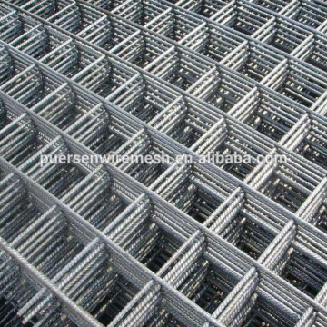 Cold ribbed concrete reinforcing steel mesh panel