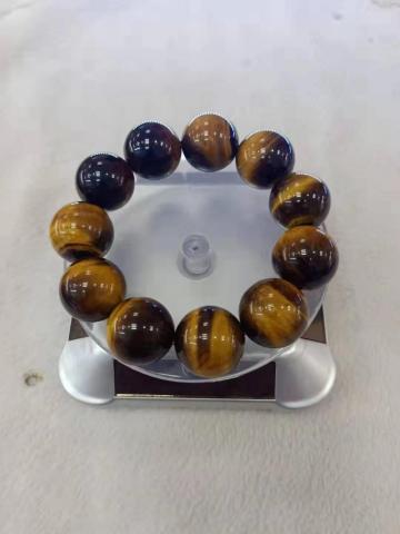 semi precious yellow tiger eye bracelet