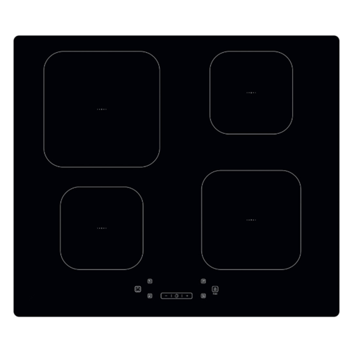 Hobs de indução de vidro preto Electrolux 60cm