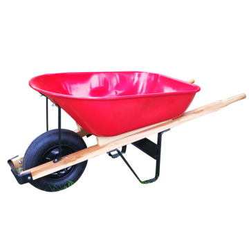 Hot Sale WH6600 Heavy Duty Wooden Handle Wheelbarrow