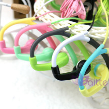 double color sport earphones for running