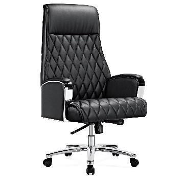 High back swivel PU Boss chair,Aluminium armrest and base,fashion