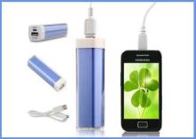Mobile Lipstick Power Bank 2600mah External Battery Charger