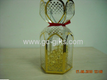 Hexagonal Clear Pp Box With Metallic Golden Printing?