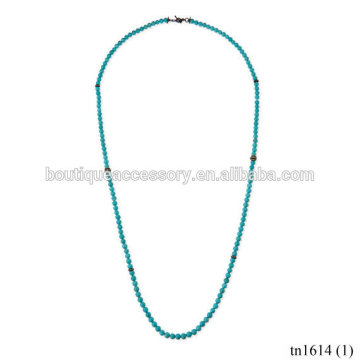 Handwork Acrylic Green Beads Long Necklace