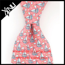 100% Handmade Pure Silk Custom Logo Printed Twist Wholesale Sail Ties