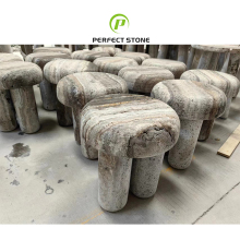 New Design Custom Made Natural Marble Chairs and Tables