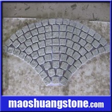 Natural Grey Granite Cobbles on Mesh