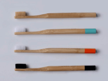Round handle Bamboo toothbrush