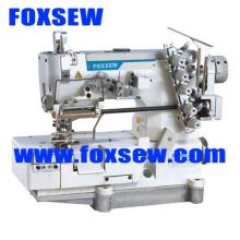 Interlock Sewing Machine for Elastic Lace with Edge Trimming